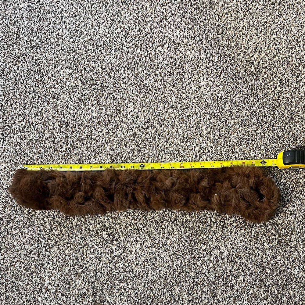 Brown Authentic Fur Collar or Neck Warmer - Picture 2 of 4
